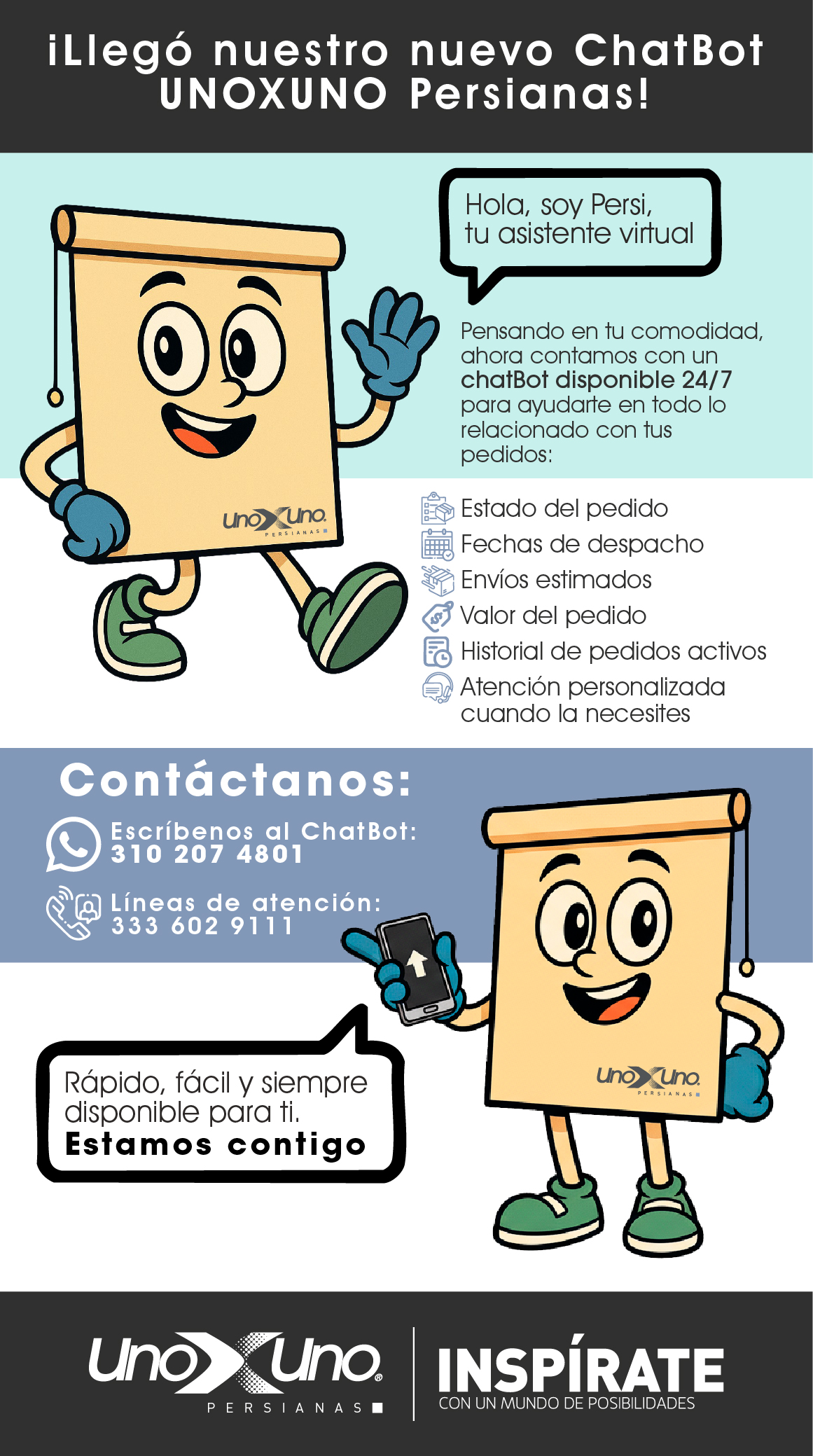 ChatBot Persianas UNOXUNO
